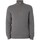 Kleidung Herren Pullover Gant Lässiger Baumwollstrick mit halbem Reißverschluss Grau