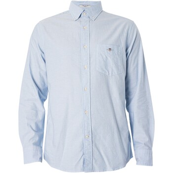 Gant Normales Oxford-Hemd Blau