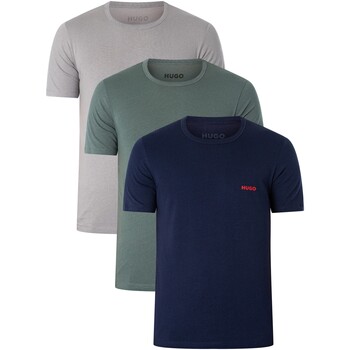 Kleidung Herren Pyjamas/ Nachthemden BOSS 3er Pack Lounge T-Shirts Multicolor