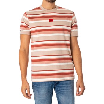 Kleidung Herren T-Shirts BOSS Diragolino-T-Shirt Rosa