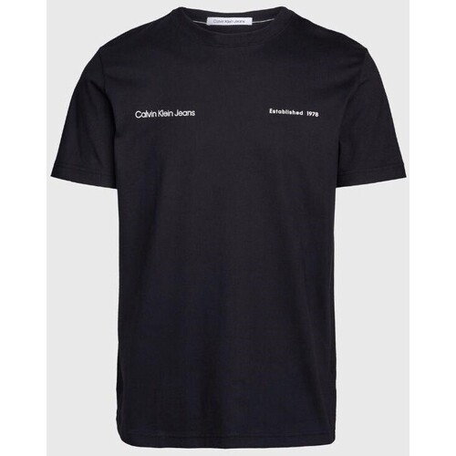 Kleidung Herren T-Shirts Calvin Klein Jeans J30J325489 Schwarz