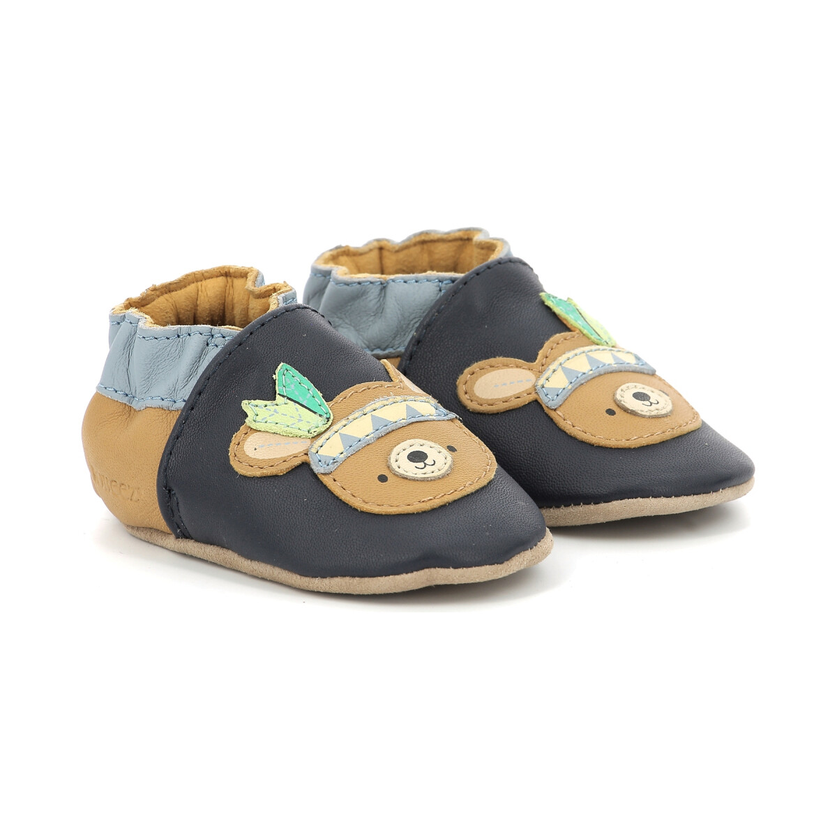 Schuhe Jungen Babyschuhe Robeez Forest Game Blau