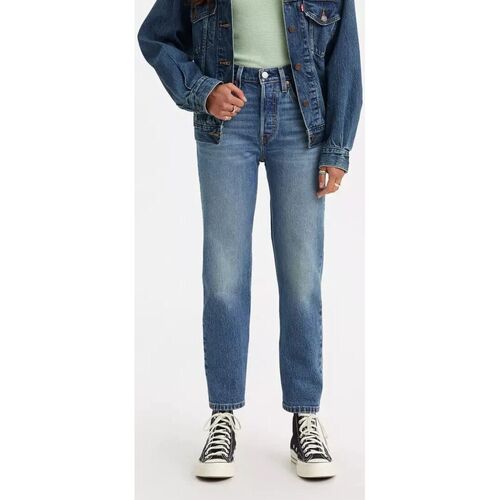 Kleidung Damen Jeans Levi's 36200 0291 L.26 - 501 CROP-STAND OFF Blau