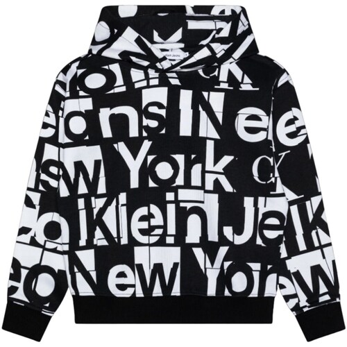 Kleidung Jungen Sweatshirts Calvin Klein Jeans IB0IB01942 Schwarz