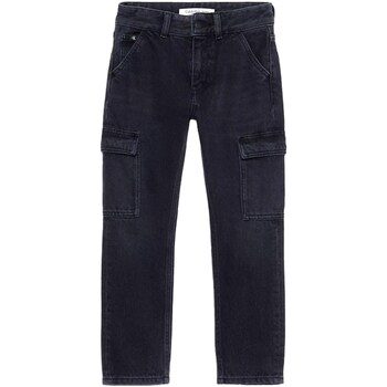 Kleidung Jungen Straight Leg Jeans Calvin Klein Jeans IB0IB01908 Schwarz