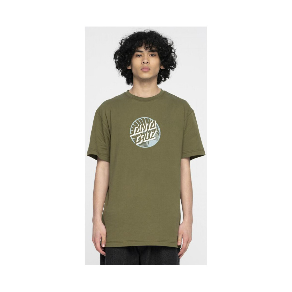 Kleidung Herren T-Shirts & Poloshirts Santa Cruz Retreat dot front t-shirt Grün