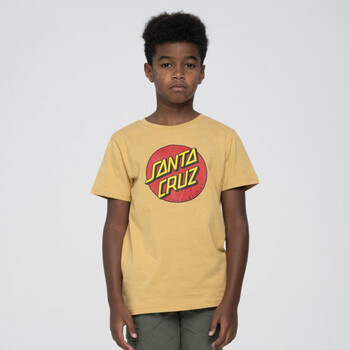 Santa Cruz Youth classic dot t-shirt Beige