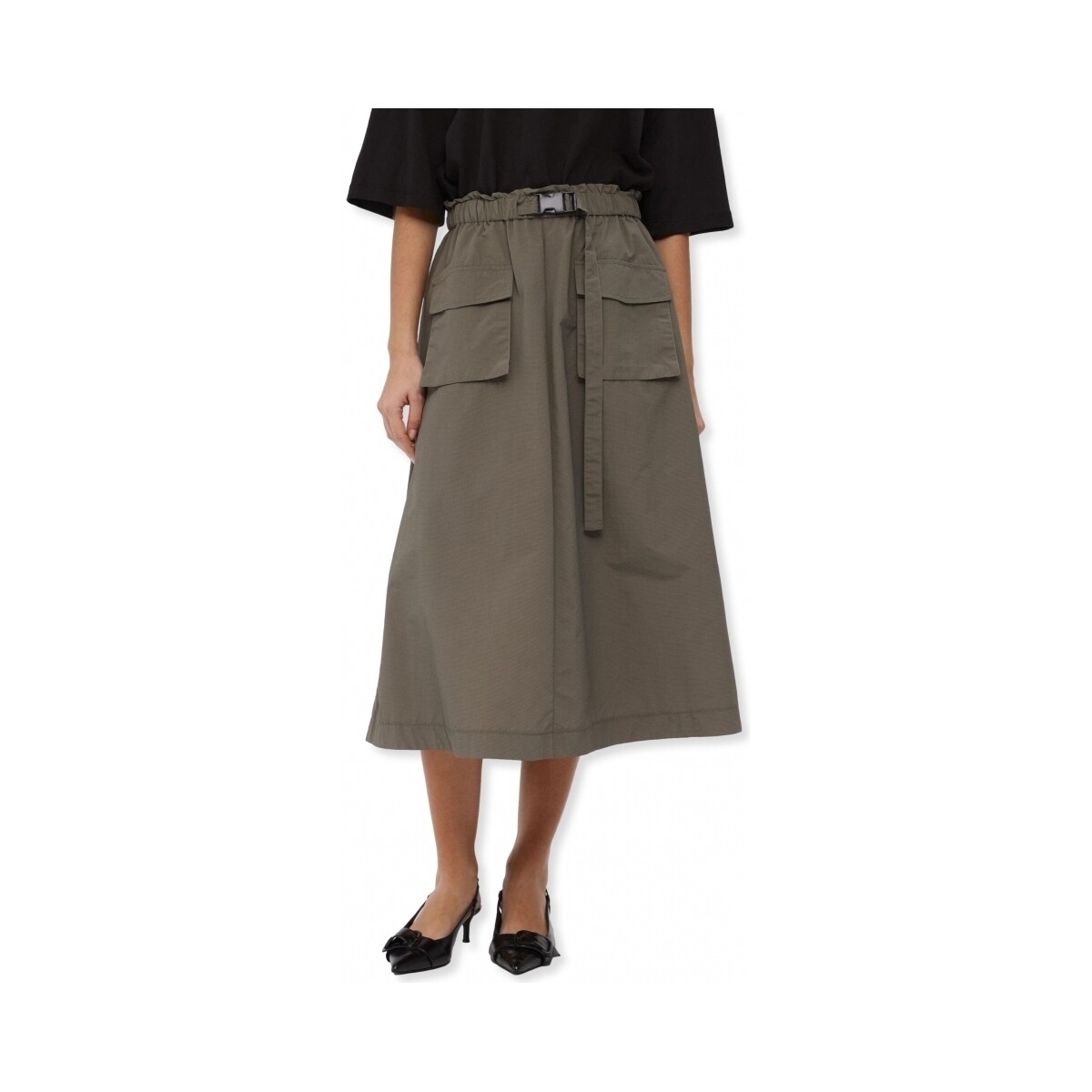 Kleidung Damen Röcke Object Skirt Beccy Long - Raven Grün