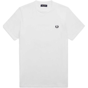 Kleidung Herren T-Shirts & Poloshirts Fred Perry Fp Ringer T-Shirt Weiss