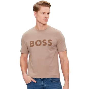 Kleidung Herren T-Shirts BOSS Jersey Braun