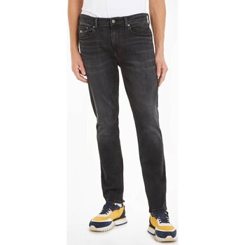 Kleidung Herren Straight Leg Jeans Tommy Jeans DM0DM18145 Schwarz