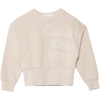 Kleidung Mädchen Sweatshirts Calvin Klein Jeans IG0IG02300 Beige