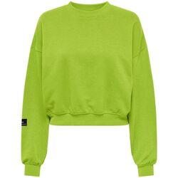 Kleidung Damen Sweatshirts Only 15312086 BELLA SHORT-LIME GREEN Grün