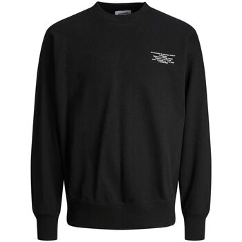 Kleidung Herren Sweatshirts Jack & Jones 12250647 RILEY-BLACK Schwarz