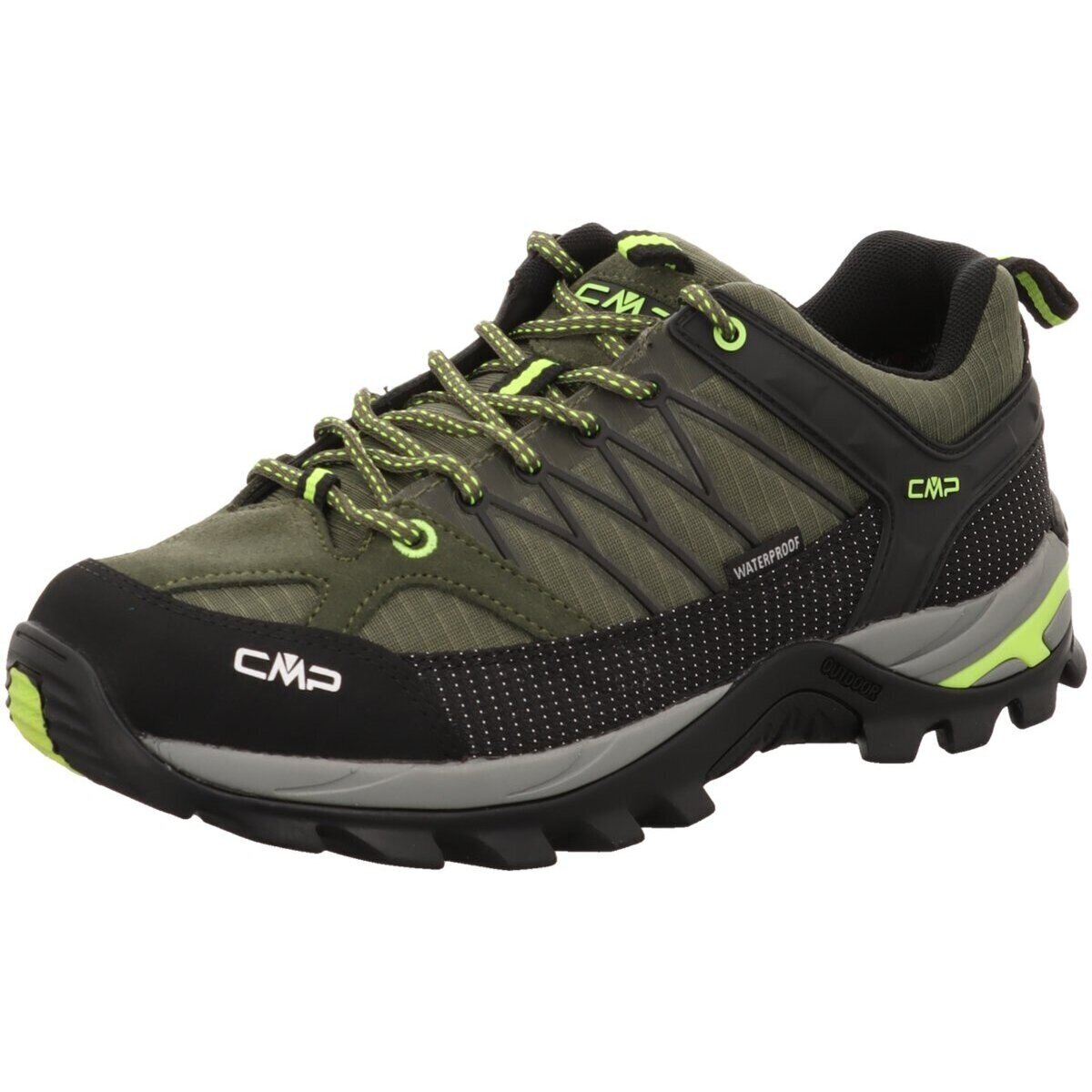 Schuhe Herren Fitness / Training Cmp Sportschuhe RIGEL LOW TREKKING SHOES WP grün 3Q54457-22ER Other