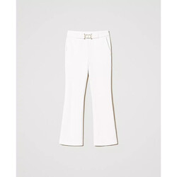 Kleidung Damen 3/4 & 7/8 Jeans Twin Set PANTALONE FLARE CON FIBBIA OVAL T Art. 241TP2274 