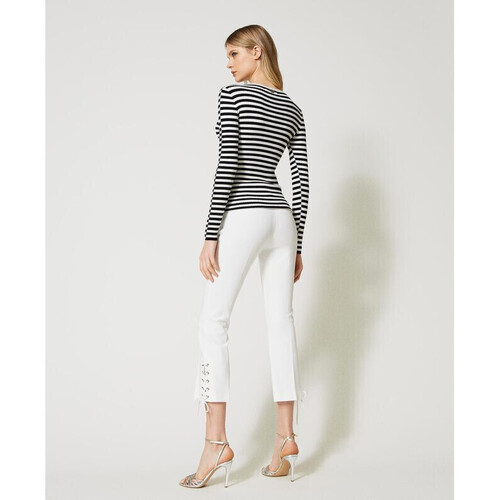 Twin Set PANTALONI CON INTRECCIO E OCCHIELLI Art. 231TP2121 