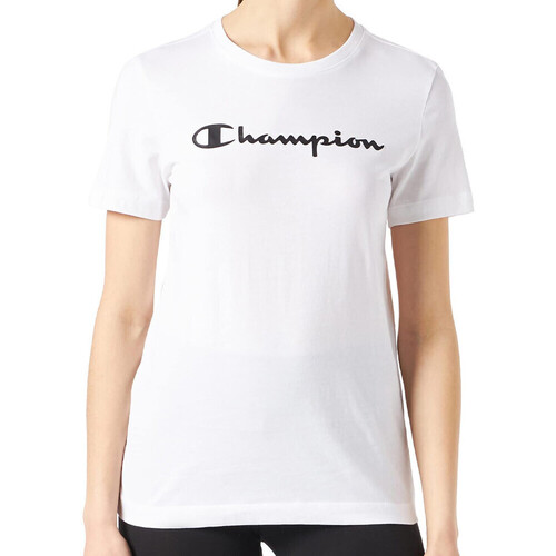 Kleidung Damen T-Shirts & Poloshirts Champion 114911-WW001 Weiss