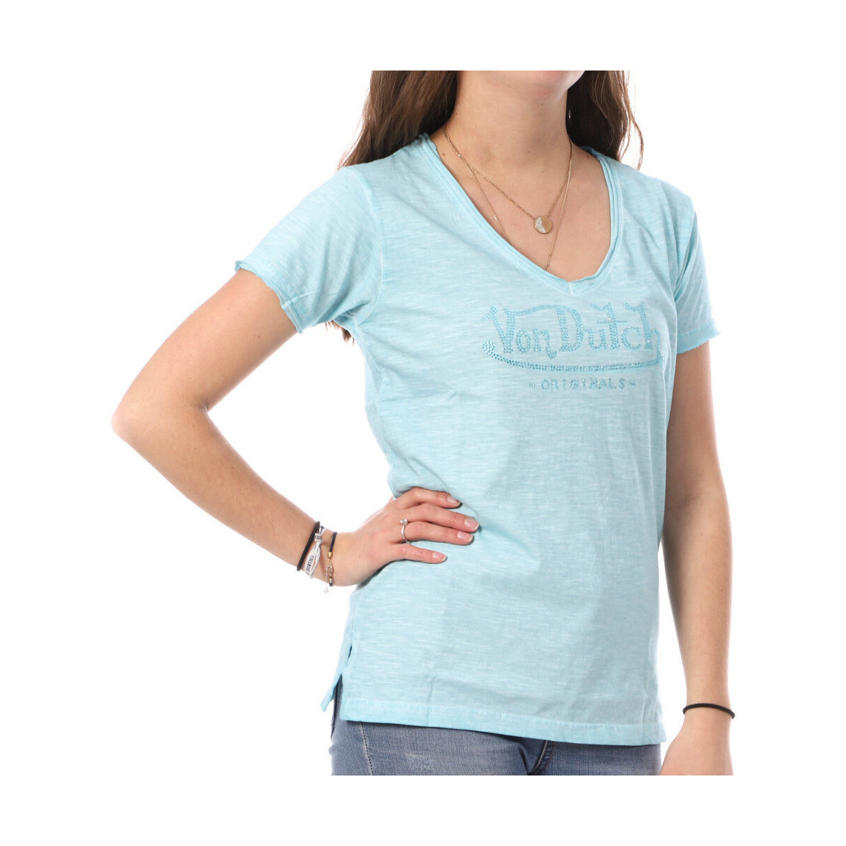 Kleidung Damen T-Shirts & Poloshirts Von Dutch VD/TVC/OASIS Blau