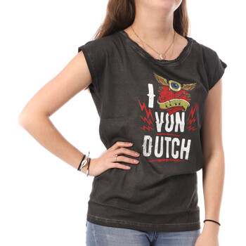 Kleidung Damen T-Shirts Von Dutch VD/TRC/LOVE Schwarz