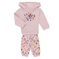 Kleidung Mädchen Kleider & Outfits Adidas Sportswear Essentials Allover Print Jogger Set Rosa
