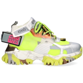 Schuhe Damen Sneaker Exé Shoes EXÉ Sneakers XY3925-1 - Silver/Grey/Lime Multicolor