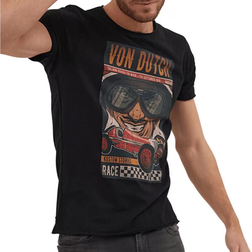 Kleidung Herren T-Shirts Von Dutch VD/TRC/COMIC Schwarz