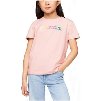 Kleidung Mädchen T-Shirts Tommy Hilfiger  Rosa