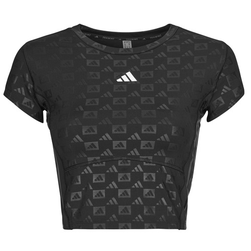 adidas Performance Hyperglam Training Emboss T-Shirt Schwarz