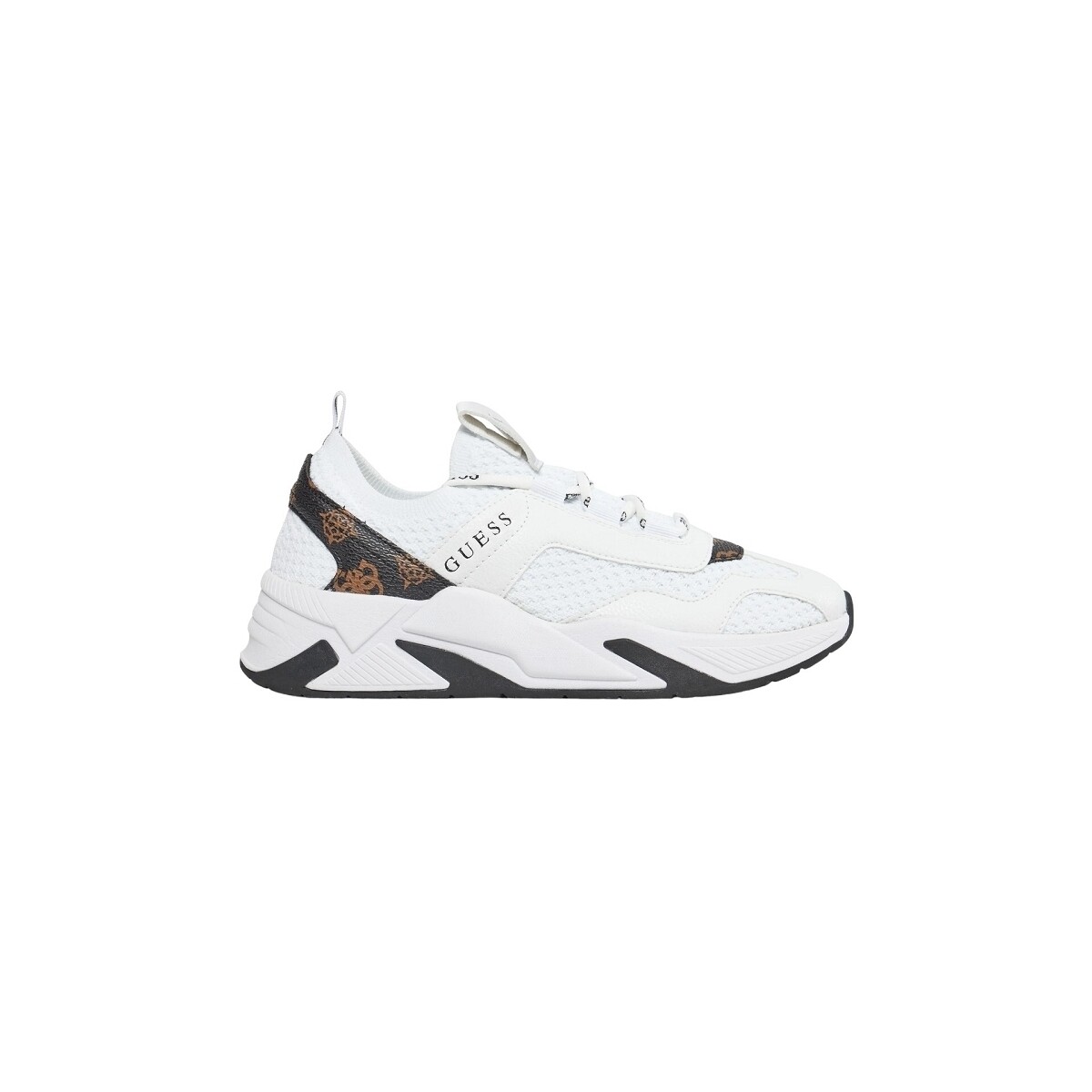 Schuhe Damen Derby-Schuhe Guess GENIVER2  WHITE BROWN FLPGE2 FAL12 Weiss