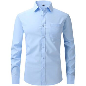 Kleidung Herren Langärmelige Hemden Esea W7-2 Blau
