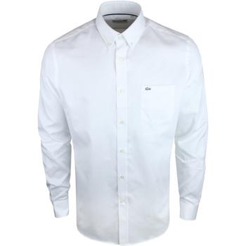 Kleidung Herren Langärmelige Hemden Lacoste CH9081 Weiss