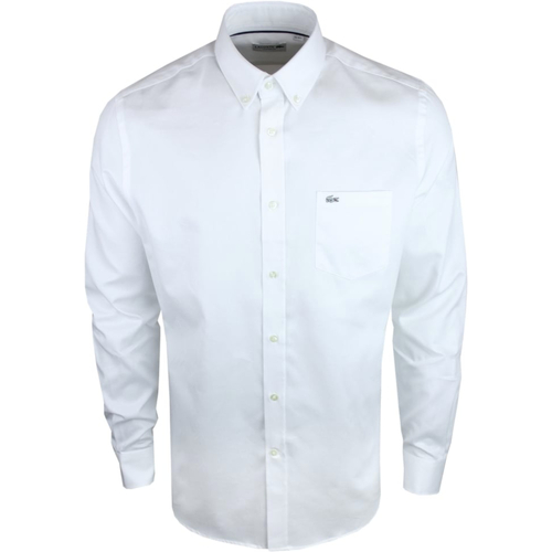 Kleidung Herren Langärmelige Hemden Lacoste CH9081 Weiss