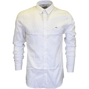 Kleidung Herren Langärmelige Hemden Lacoste CH2561 Weiss