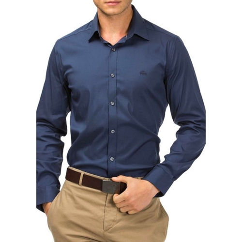 Kleidung Herren Langärmelige Hemden Lacoste CH9628 Blau
