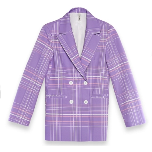 Kleidung Damen Jacken / Blazers Lumina L2796 Violett