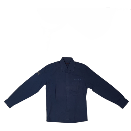 Kleidung Herren Langärmelige Hemden Playlife 5608EG33C Blau