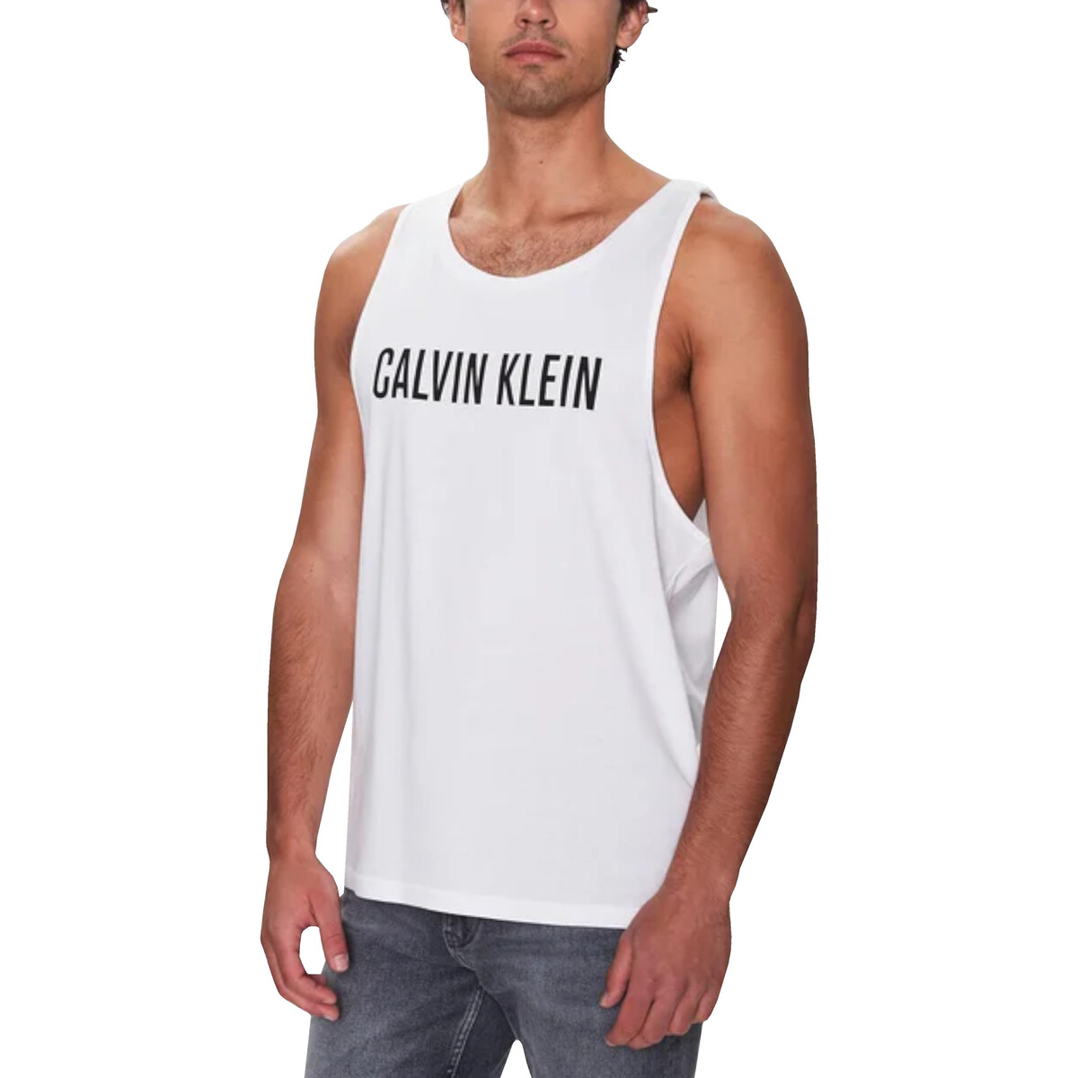 Kleidung Herren Tops Calvin Klein Jeans KM0KM00837 Weiss