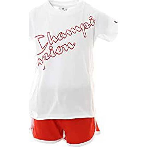 Kleidung Mädchen Jogginganzüge Champion 403821 Weiss