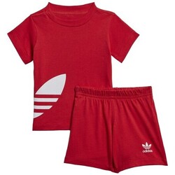 Kleidung Kinder Jogginganzüge adidas Originals FM5610 Rot