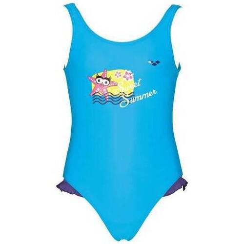 Kleidung Mädchen Badeanzug Arena 1B458 Blau