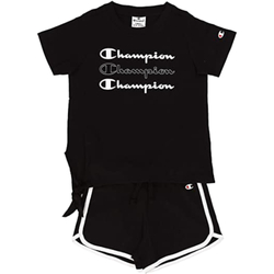 Kleidung Mädchen Jogginganzüge Champion 403821 Schwarz