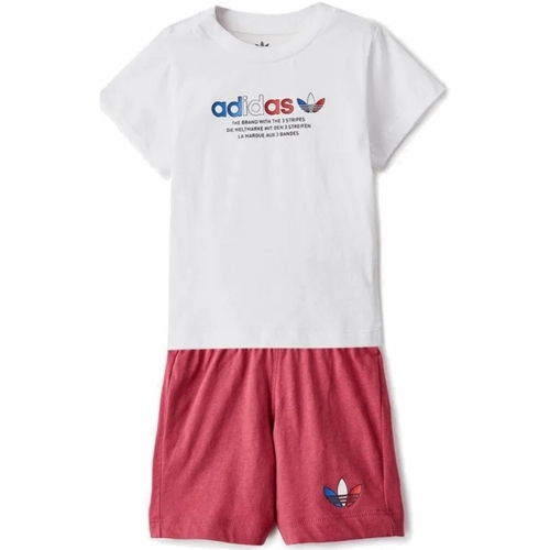 Kleidung Kinder Jogginganzüge adidas Originals GN7415 Weiss