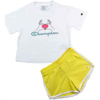 Kleidung Mädchen Jogginganzüge Champion 404154 Weiss
