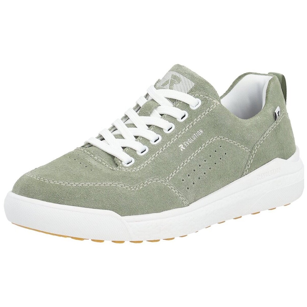 Schuhe Damen Sneaker Rieker FSK Halbschuhe W1101-52 Grün