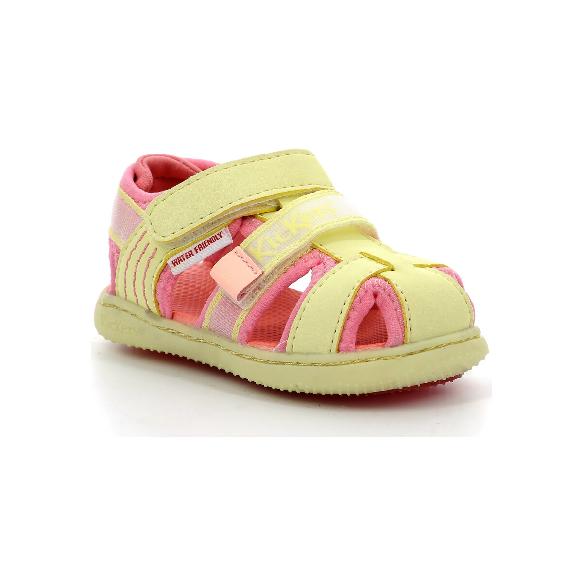 Schuhe Kinder Sandalen / Sandaletten Kickers Kickbeachou Gelb