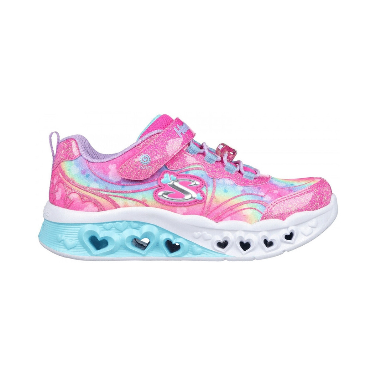 Schuhe Mädchen Laufschuhe Skechers Flutter heart lights - groovy Rosa