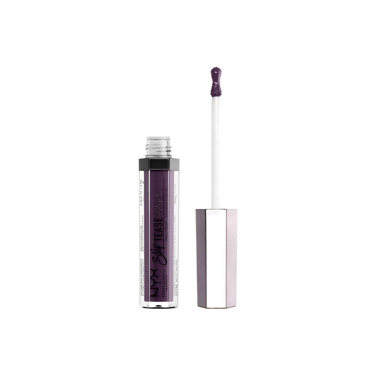 Beauty Damen Gloss Nyx Professional Make Up Glanz Slip Tease Vollfarbe Lippenlack Violett
