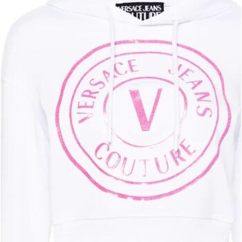 Kleidung Damen Sweatshirts Versace Jeans Couture 76HAIG05-CF01G Weiss