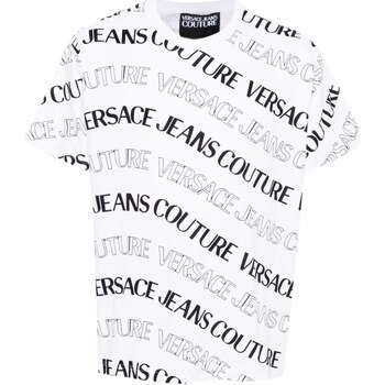 Kleidung Herren Langärmelige Polohemden Versace Jeans Couture 76GAH6R0-JS296 Weiss
